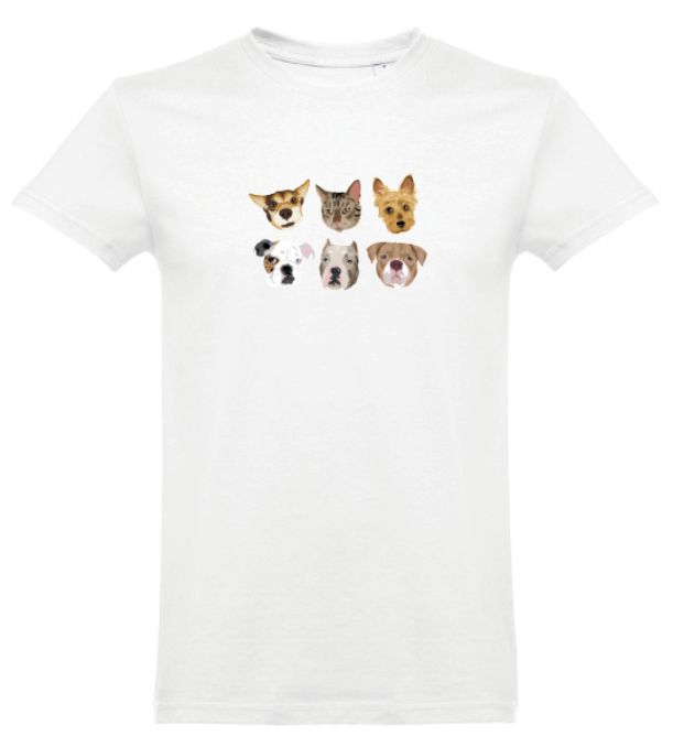T-shirt with COLOR print 🐾❤️