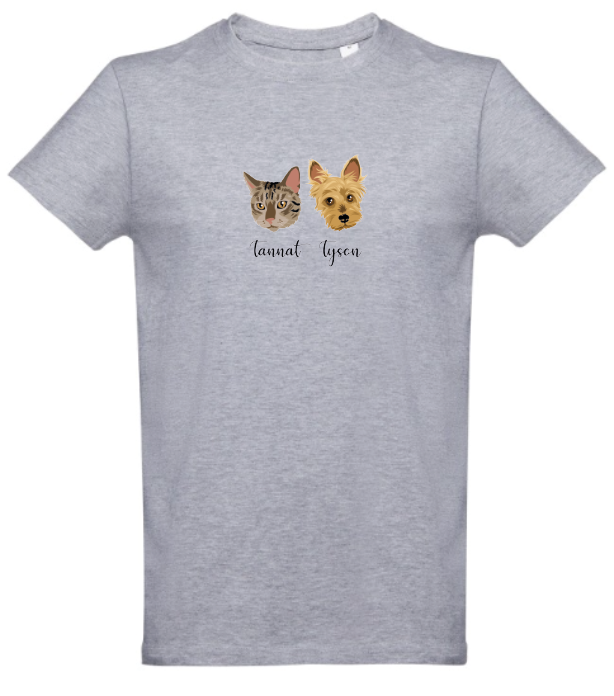 T-shirt with COLOR print 🐾❤️
