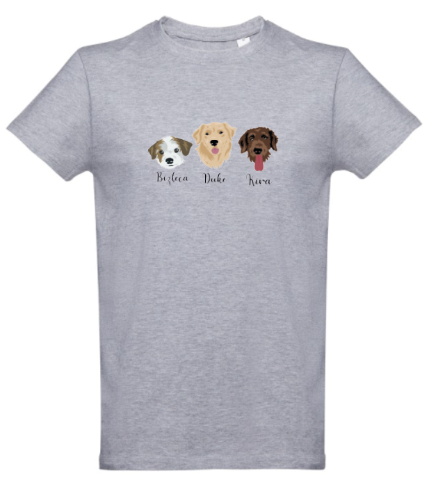 T-shirt with COLOR print 🐾❤️