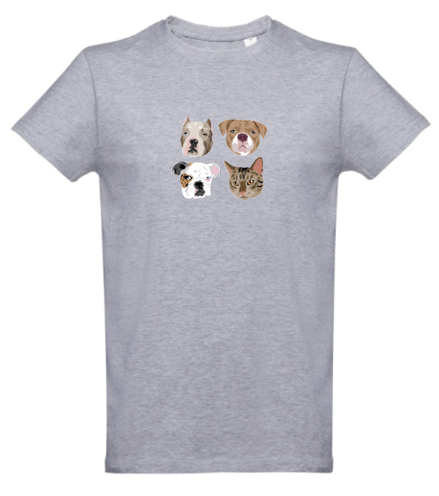 T-shirt with COLOR print 🐾❤️