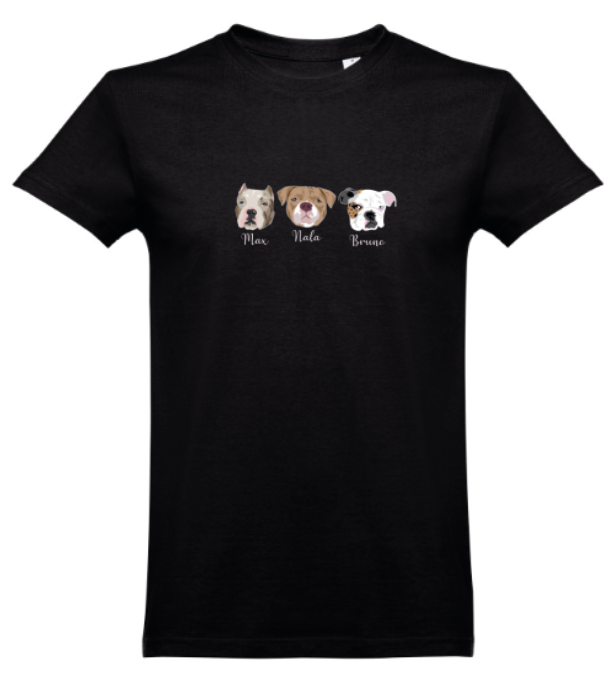 T-shirt with COLOR print 🐾❤️