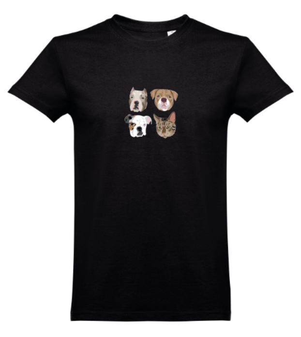 T-shirt with COLOR print 🐾❤️