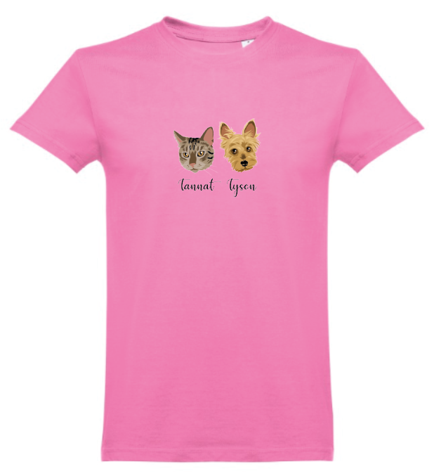 T-shirt with COLOR print 🐾❤️