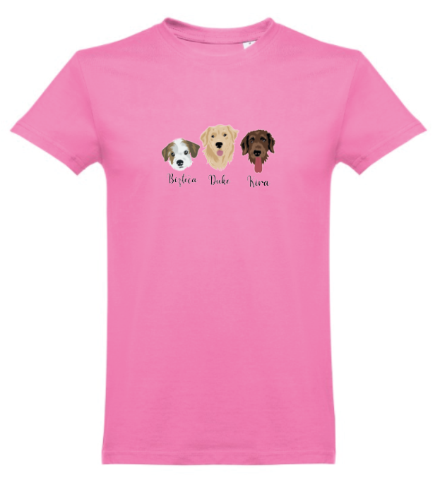 T-shirt with COLOR print 🐾❤️