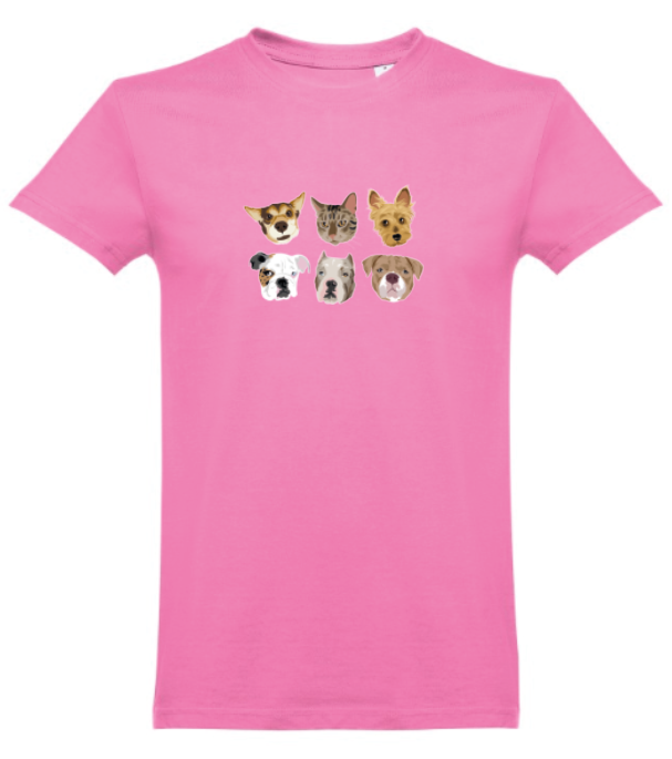 T-shirt with COLOR print 🐾❤️