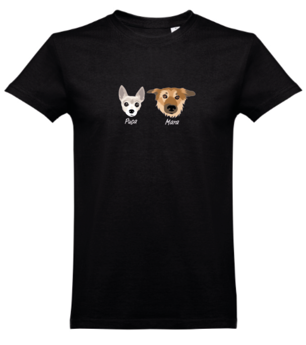 T-shirt with COLOR print 🐾❤️